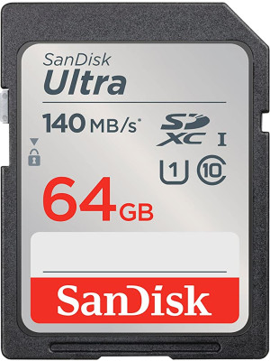 SanDisk SDXC 64GB Ultra 140MB/s Class 10 UHS-I