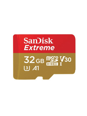 SanDisk SDHC 32GB Extreme micro 100MB/s  V30 UHS-I U3+ SD Adap.
