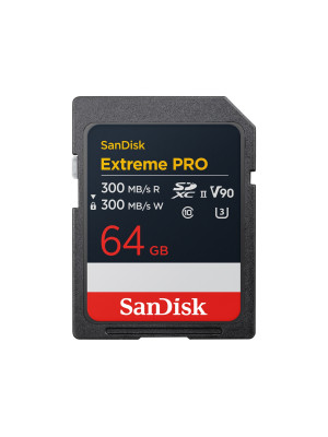 SanDisk SDXC 64GB Extreme PRO UHS-II, V90, 300/300MB/S, 8K