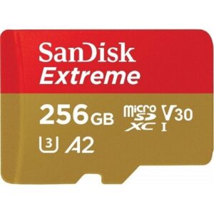 SanDisk SDXC 256GB Extreme micro 190MB/s UHS-I Class10 U3 V30+Ad