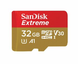 SanDisk SDHC 32GB Extreme micro 100MB/s  V30 UHS-I U3+ SD Adap.