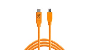 Tether Tools CUC2615ORG Pro USB-C 2.0 to Micro-B 8-Pin, 15(4,6m)