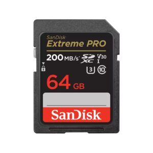 SanDisk SDXC 64GB Extreme Pro 200MB/s UHS-I Cass10 U3 V30