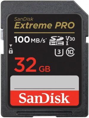 SanDisk SDHC 32GB Extreme Pro 100MB/s V30 UHS-I U3