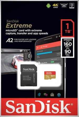 SanDisk SDXC 1TB Micro Extreme 160MB/s +SD Adap.