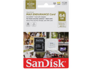 SanDisk SDHC 64GB micro +SD Adap. 60.000 sati MAX ENDURANCE
