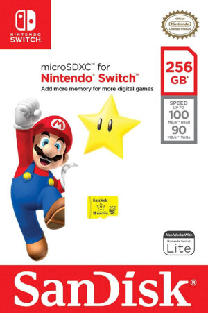 SanDisk SDXC 256GB micro 100MB/s R, 90MB/s W for Nintendo Switch