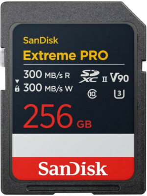 SanDisk SDXC 256GB Extreme PRO UHS-II, V90, 300/300MB/S, 8K