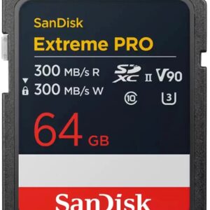 SanDisk SDXC 64GB Extreme PRO UHS-II, V90, 300/300MB/S, 8K