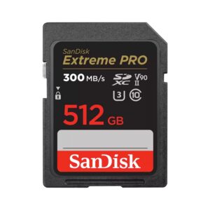 SanDisk SDXC 512GB Extreme PRO UHS-II 300MB/s